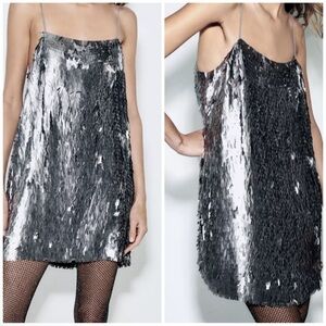 Zara sequin mini dress ZW collection
